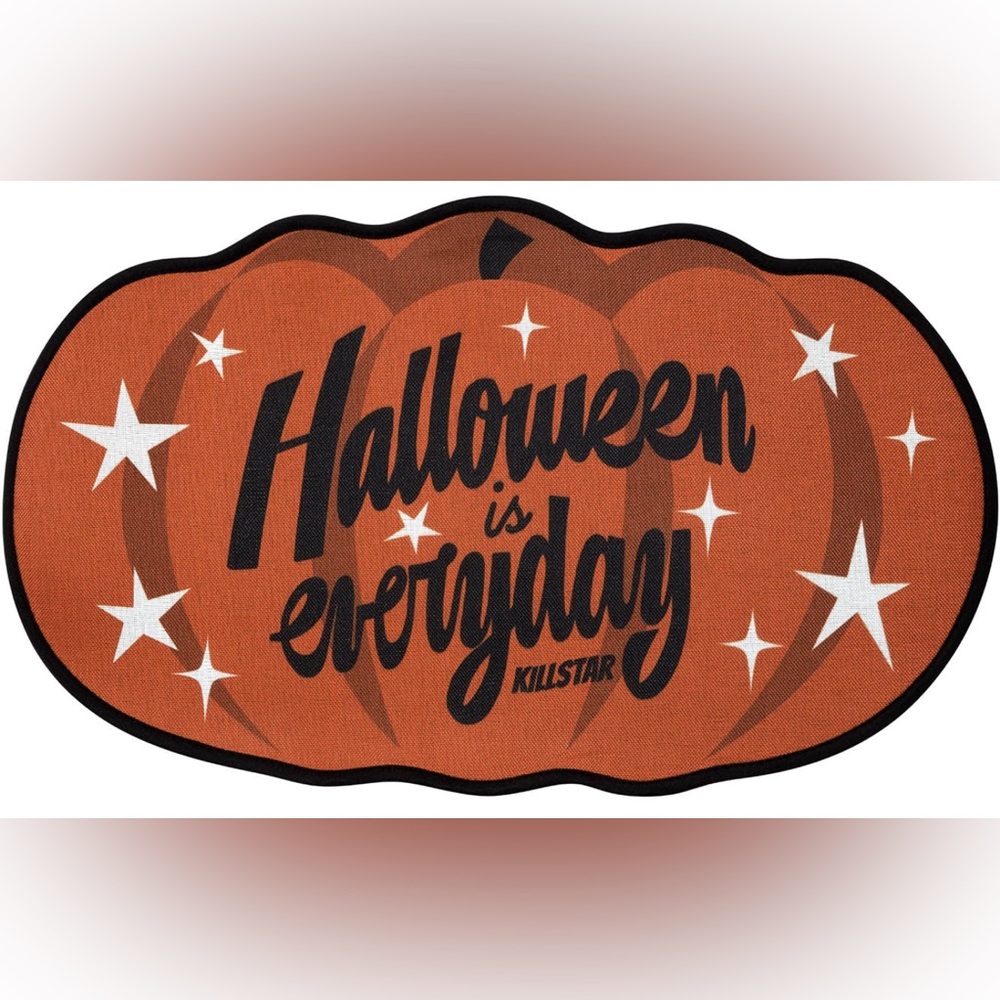 Killstar HALLOWEEN pumpkin DOOR MAT NEW holidays rug goth witchy - Picture 3 of 4